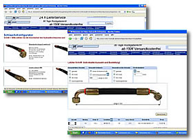 Hydraulic hose configurator